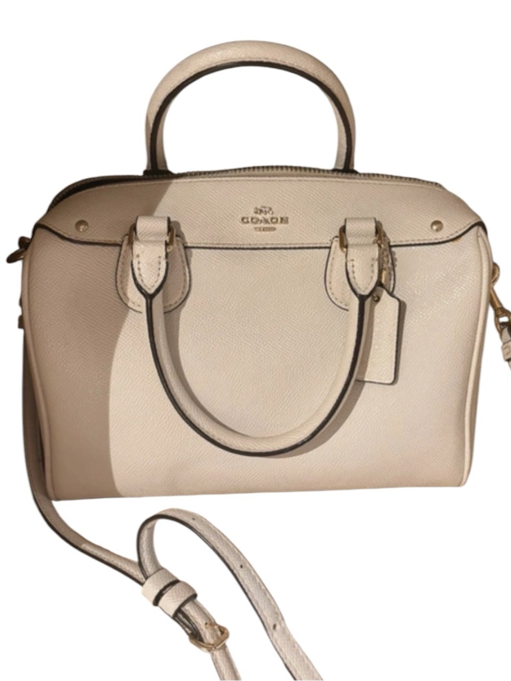 7422 Coach Cream Rowan satchel bag 20874237422